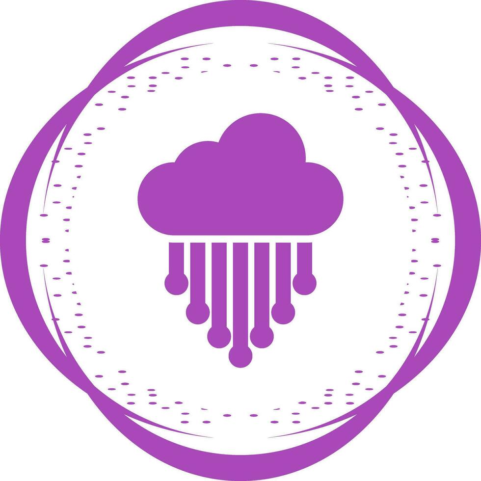 nube integración vector icono