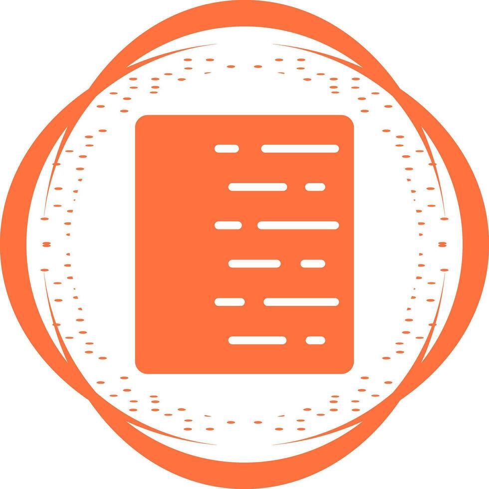 Document Align Right Vector Icon