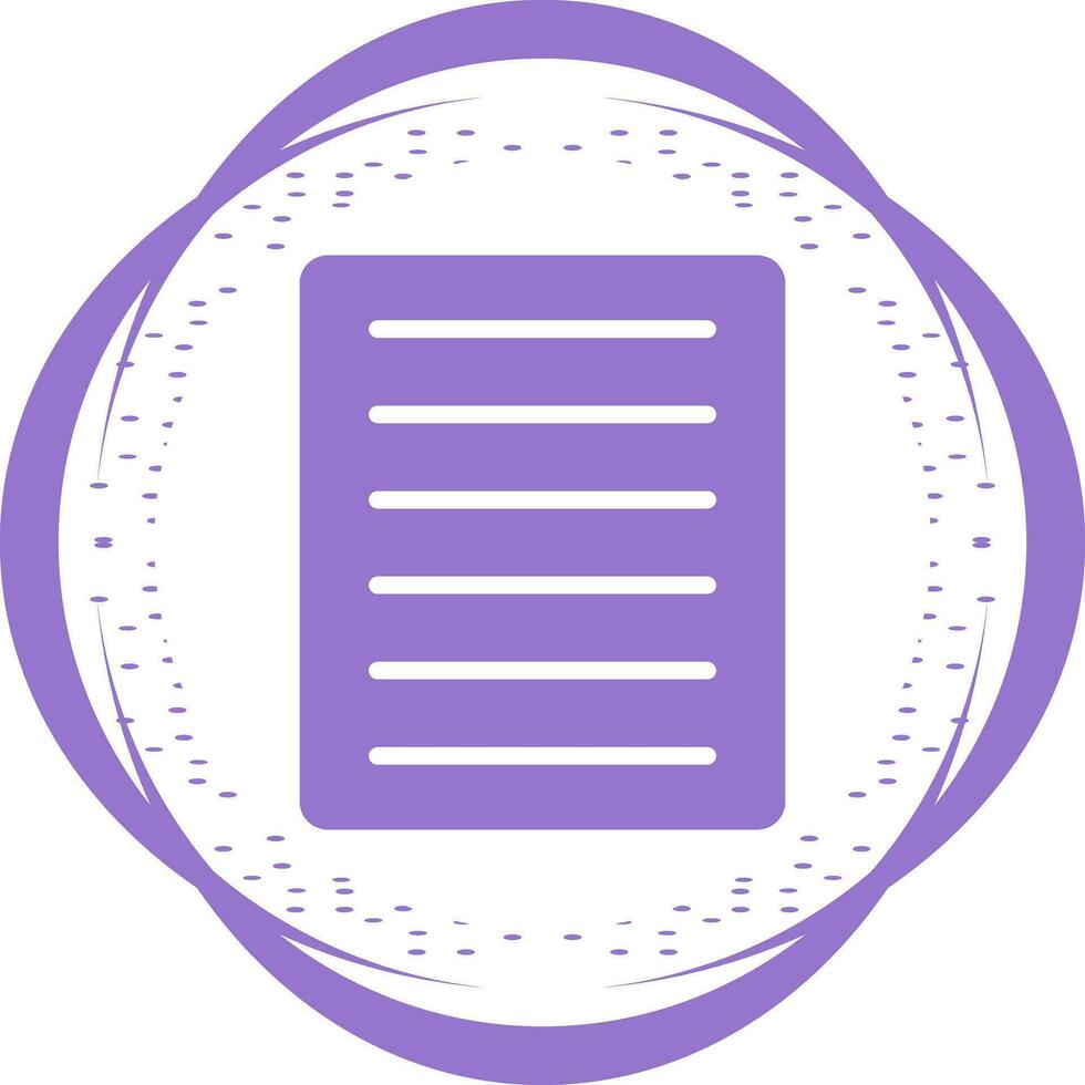 Document Align Justify Vector Icon