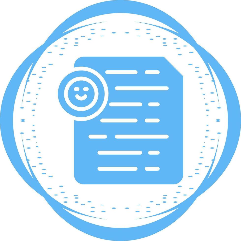 Document Insert Emoji Vector Icon