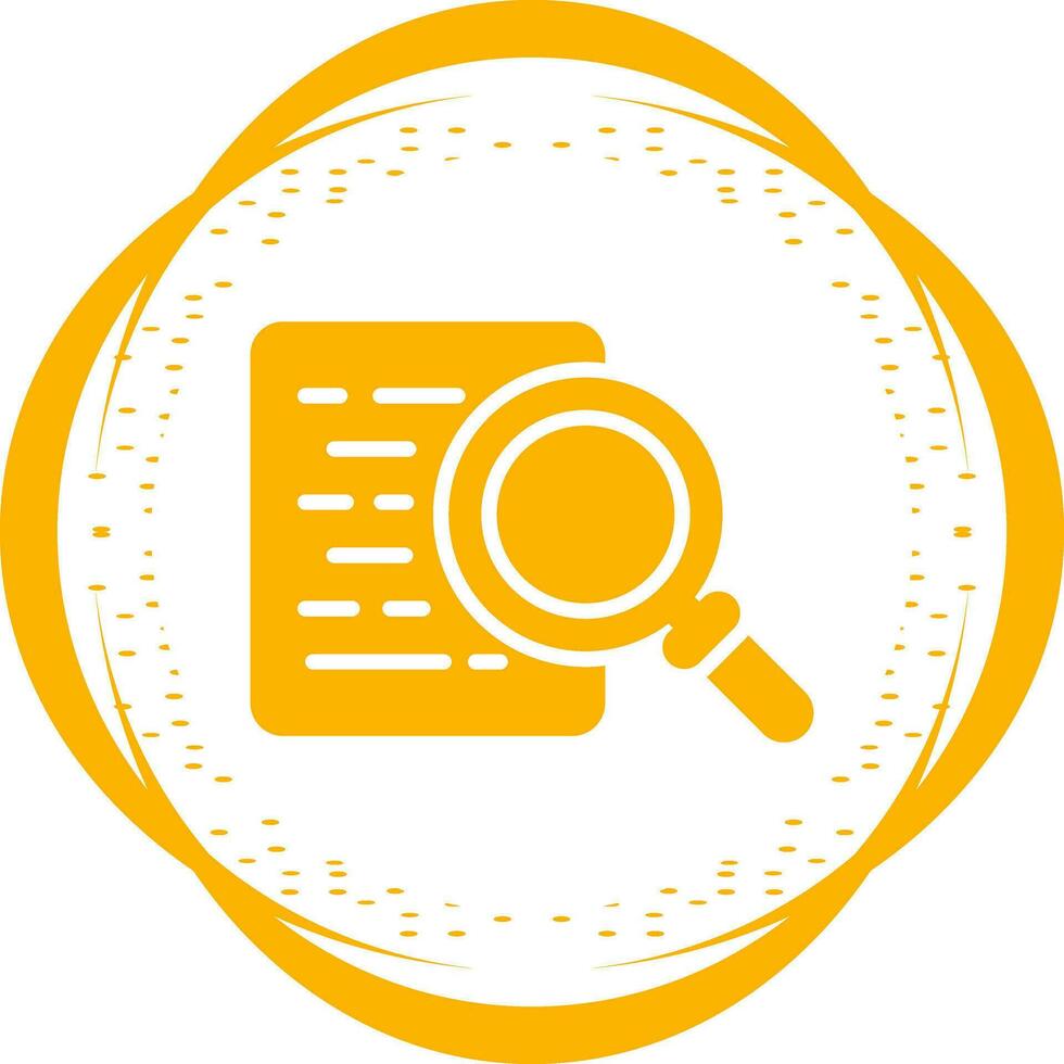 Document Search Vector Icon