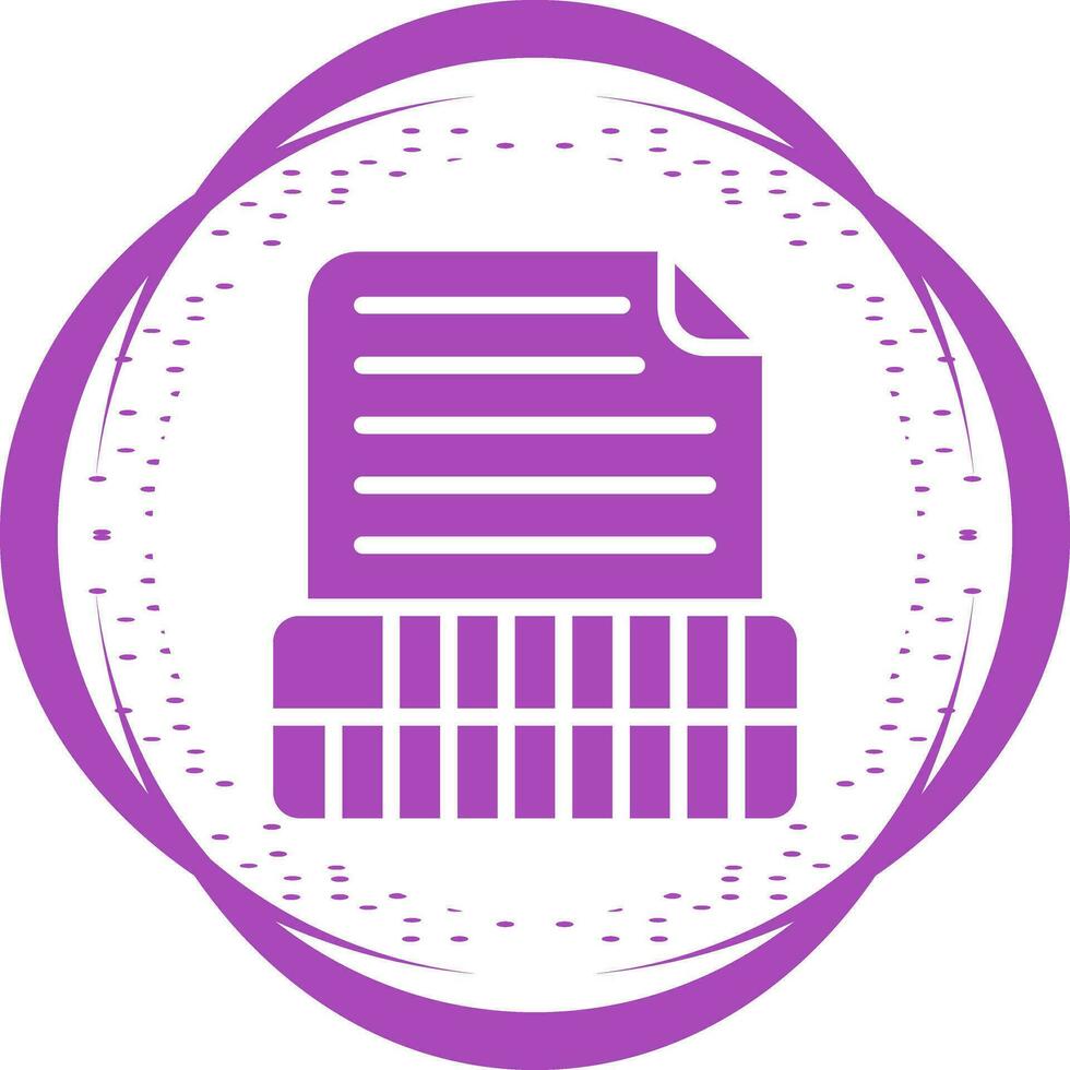 Document Insert Table Vector Icon