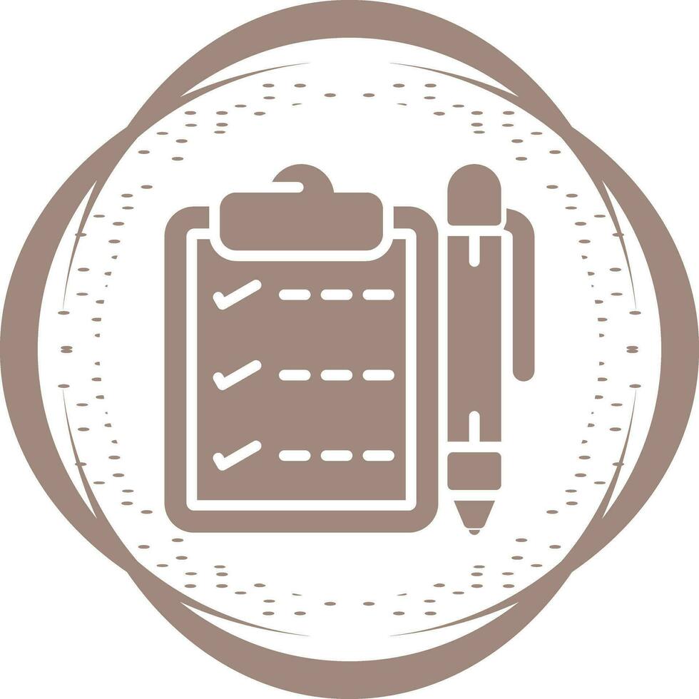 Notepad with pen Vector Icon