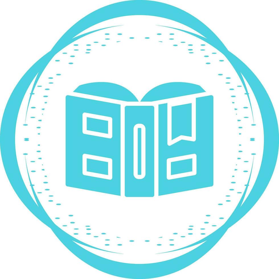 Open book with bookmark Vector Icon