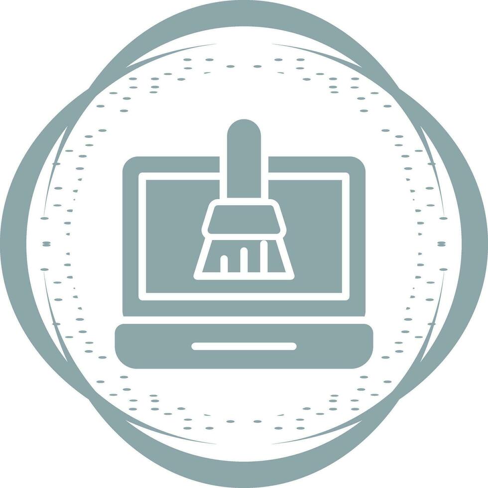 Disk Cleanup Vector Icon