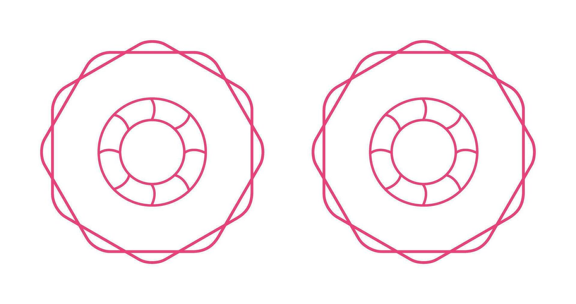 Swimming Tire Vector Icon