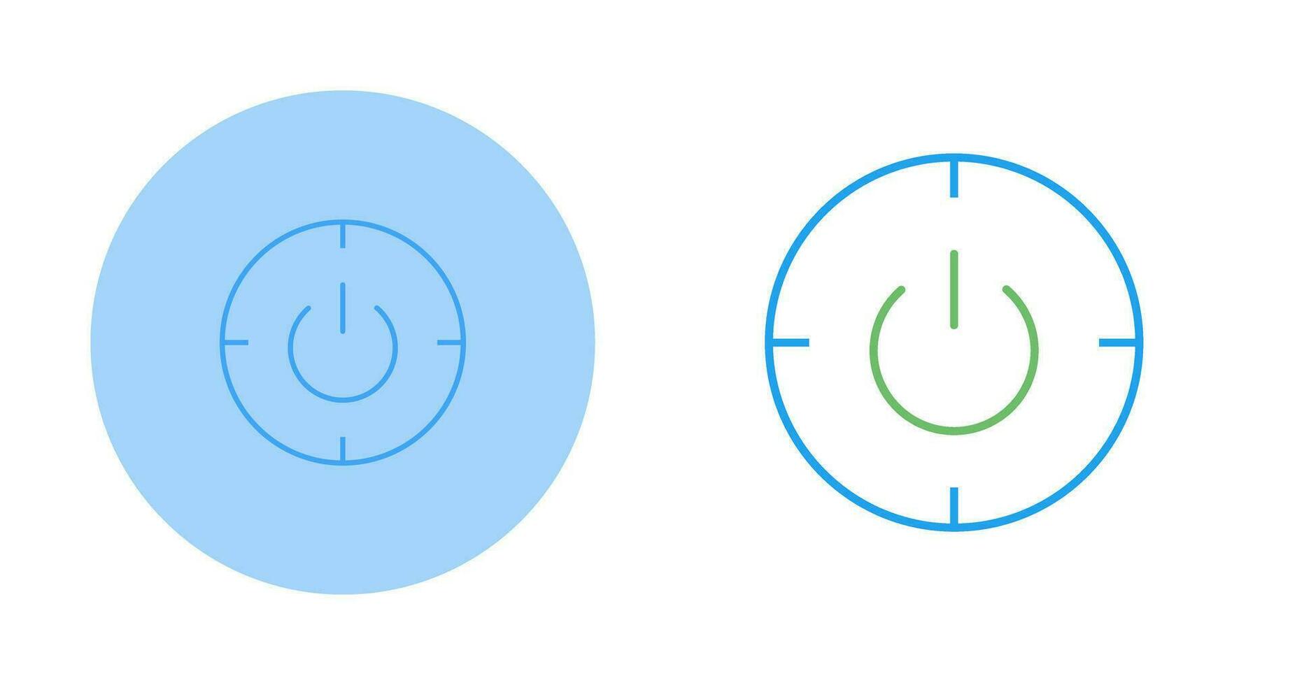 Scheduled power on and off Vector Icon