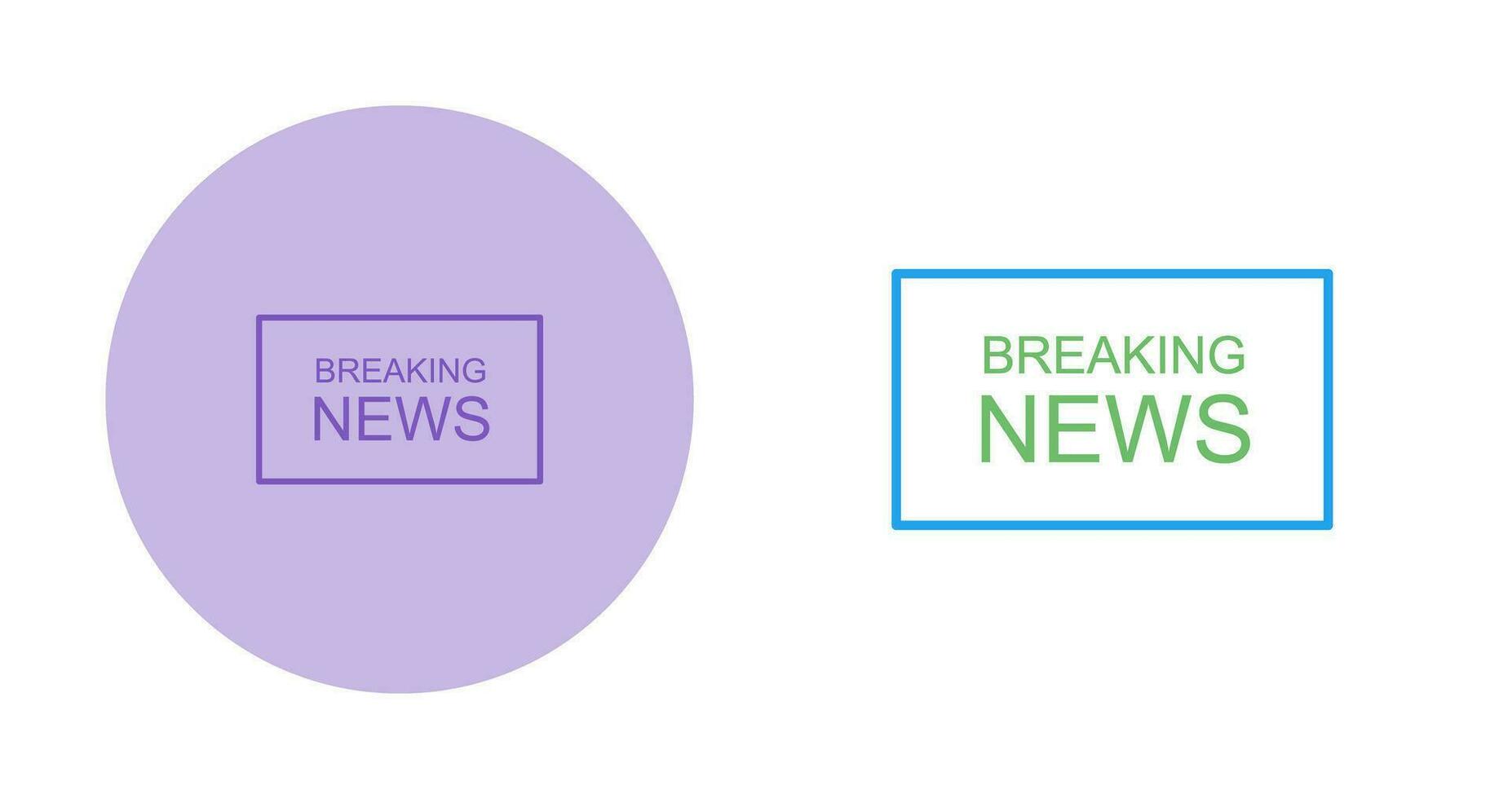Breaking News on TV Vector Icon