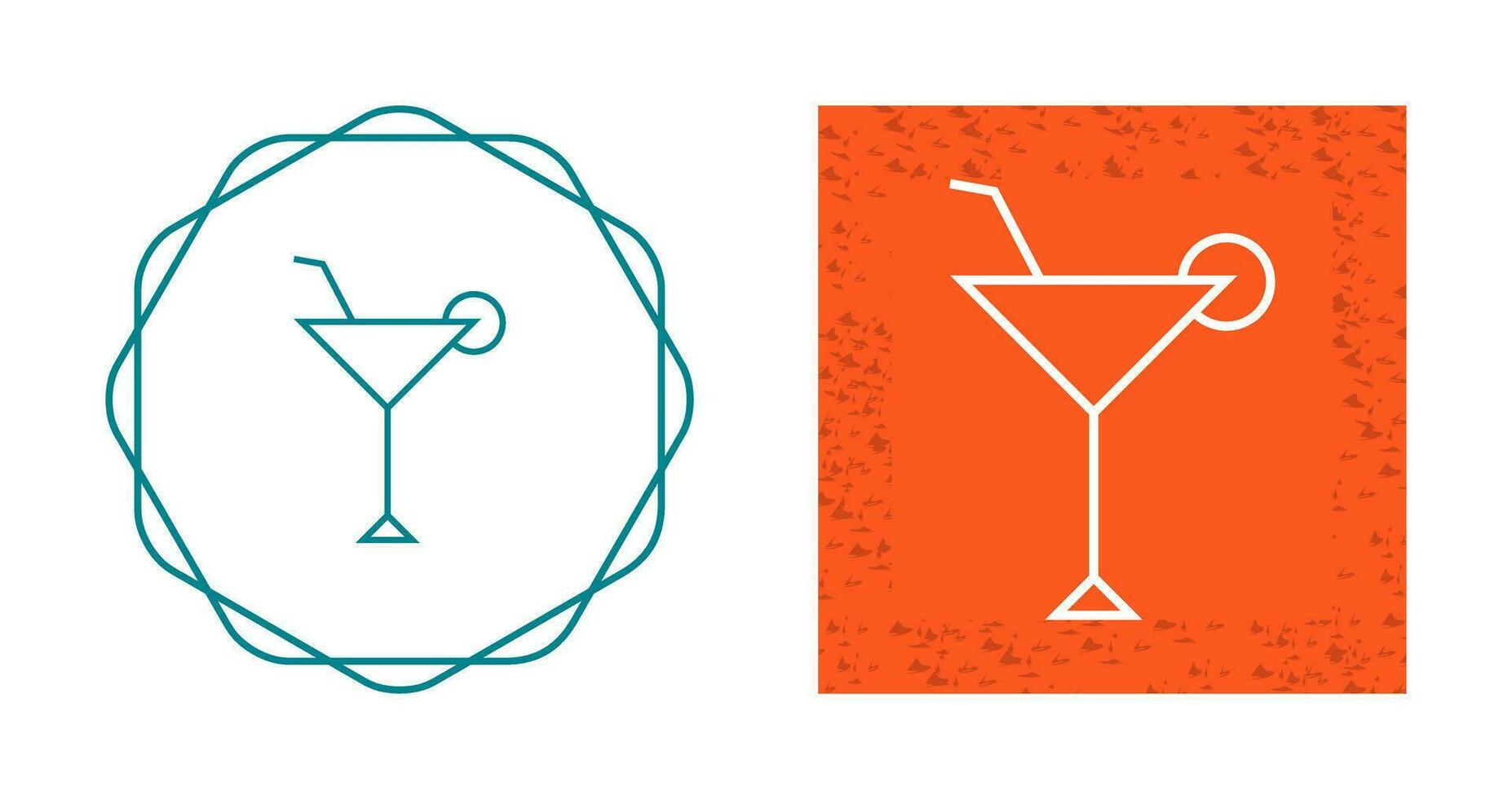 icono de vector de copa de coctel