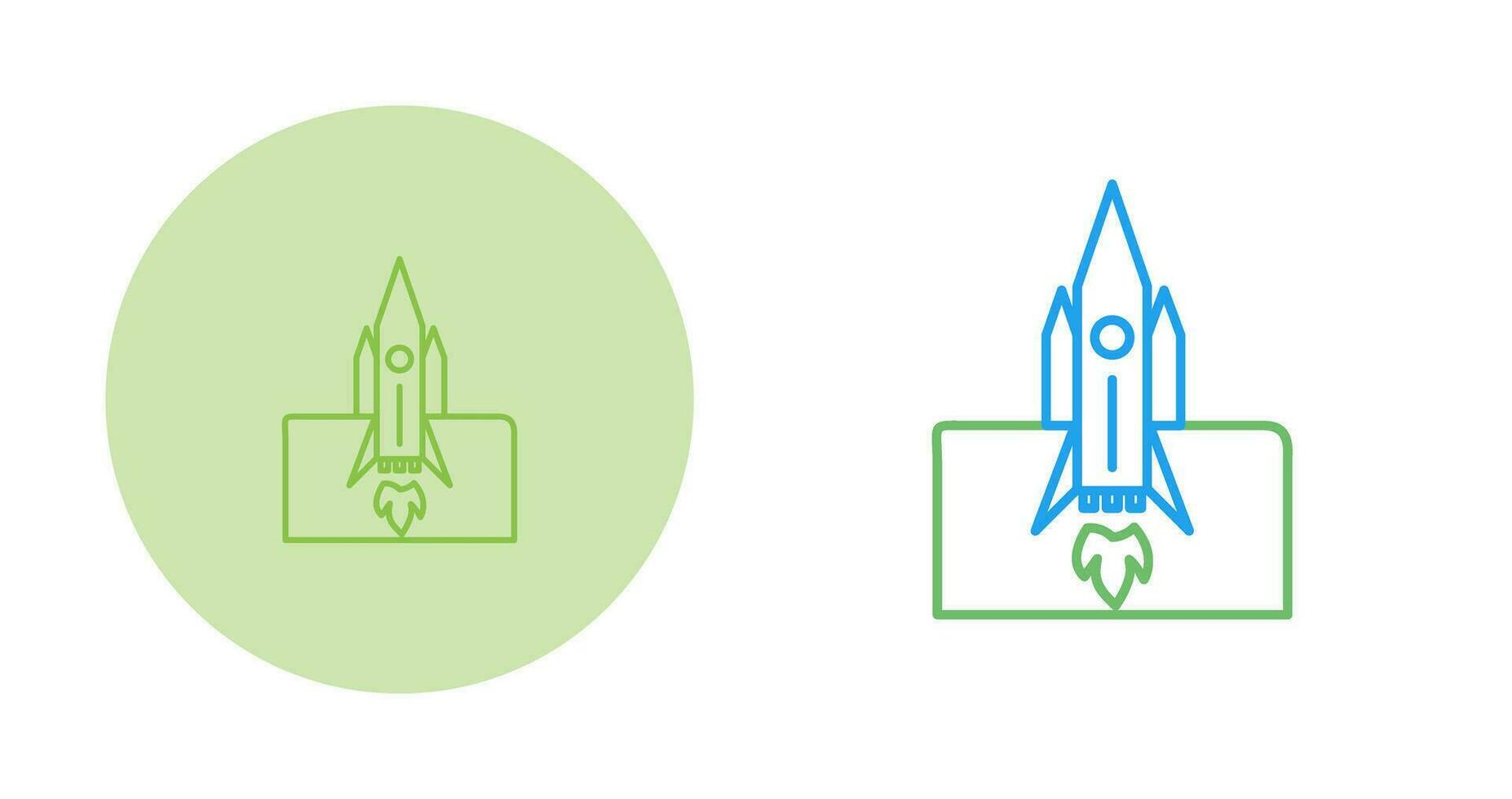 Rocket Launched Vector Icon