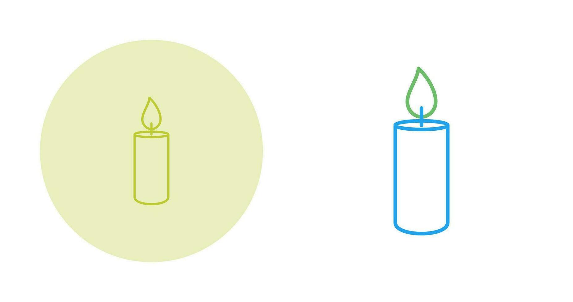 Lit Candle Vector Icon