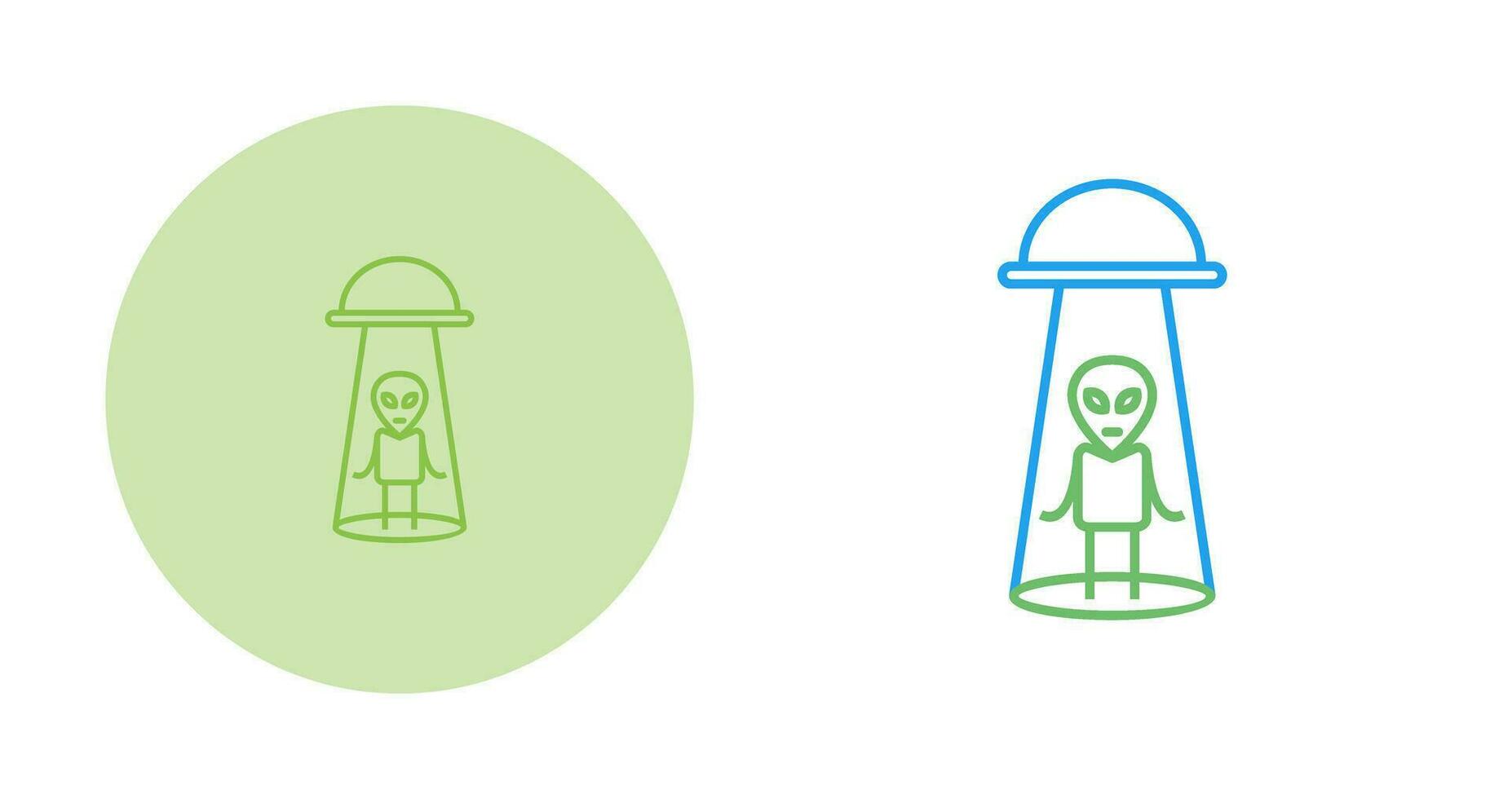 Alien Abduction Vector Icon