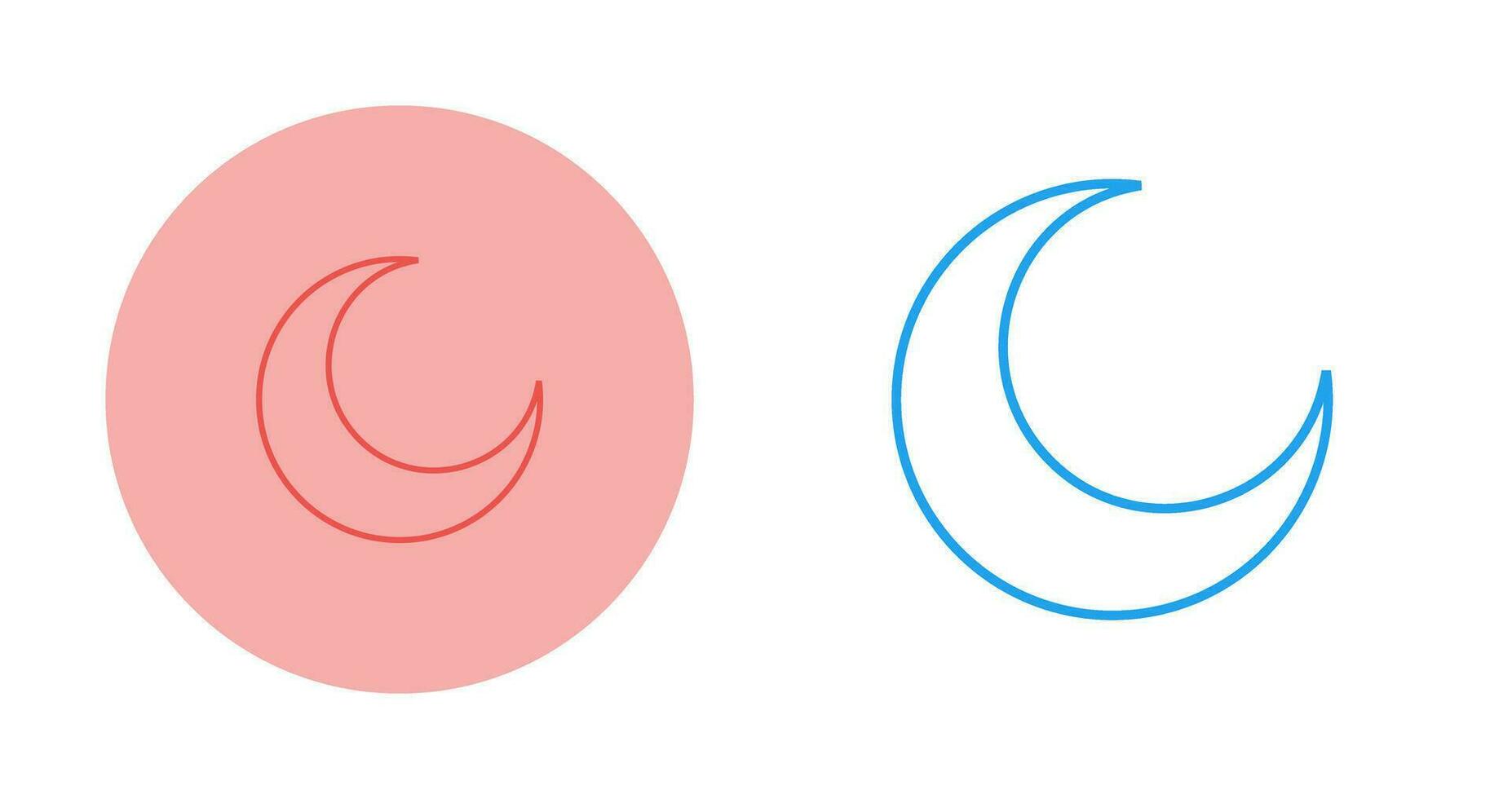 Half Moon Vector Icon