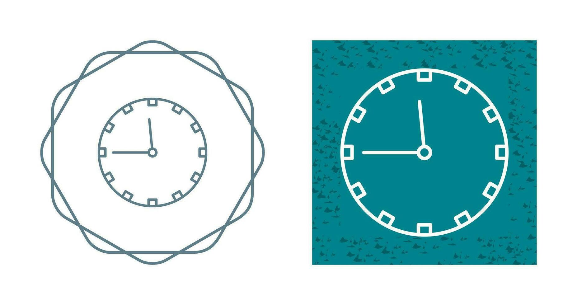 icono de vector de reloj de pared