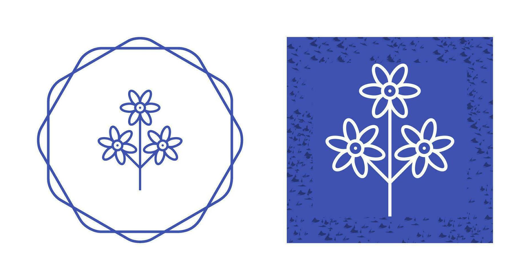 icono de vector de rama de flor