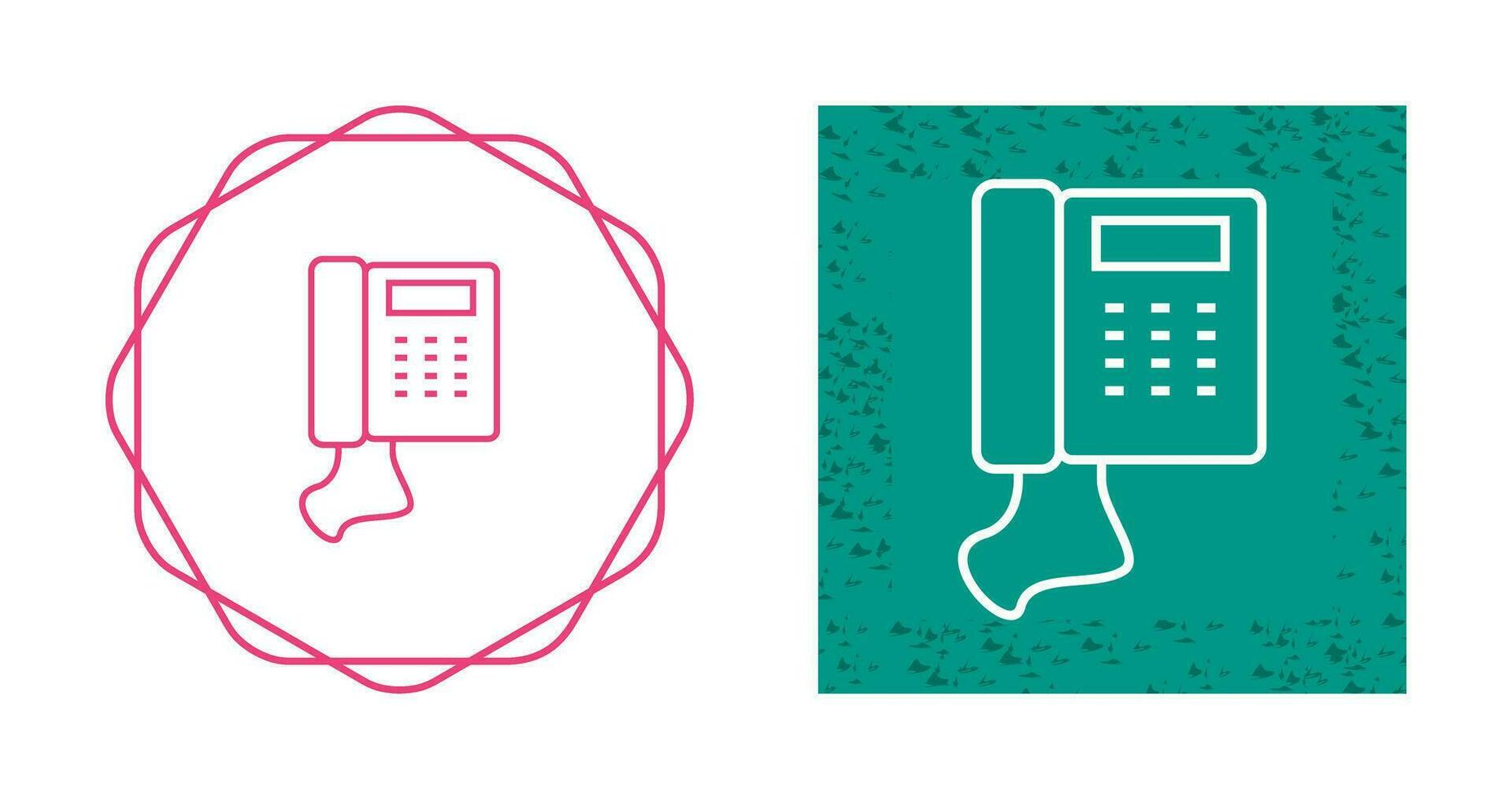 Telephone Set Vector Icon