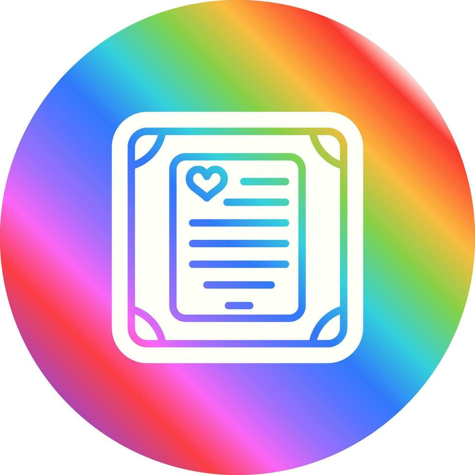 Love poem in a frame Vector Icon