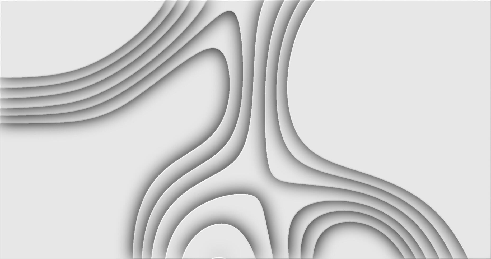 White cut curve abstract background pattern of lines and waves photo