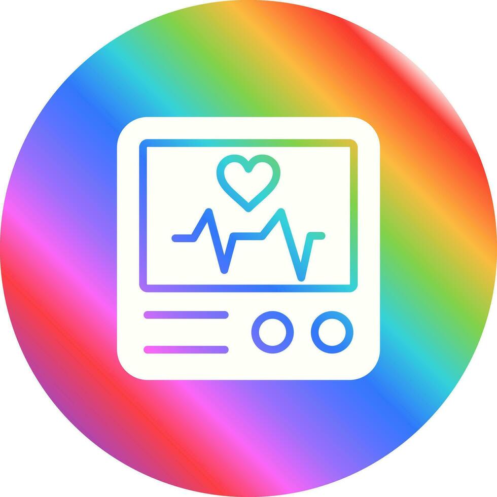 Heart Rate Monitor Vector Icon