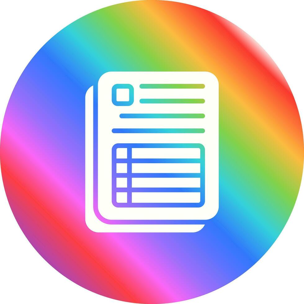 Spreadsheet Vector Icon