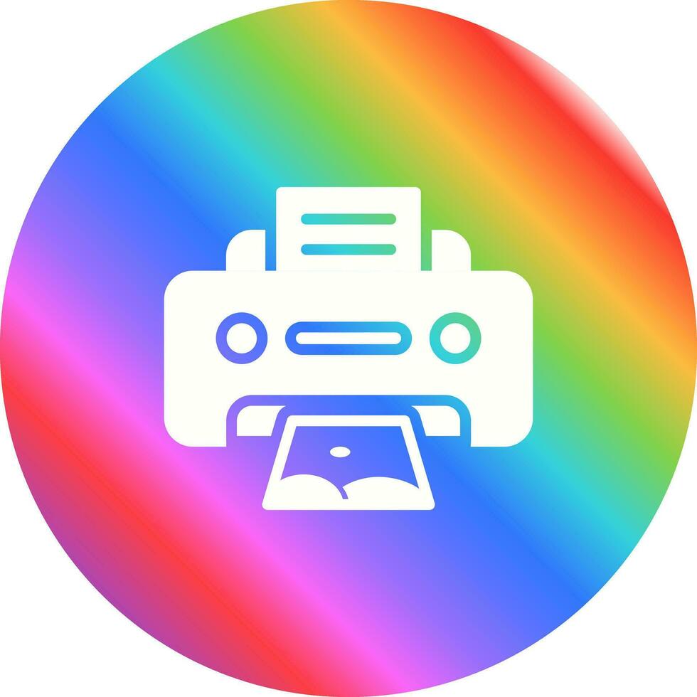 Photo Printer Vector Icon