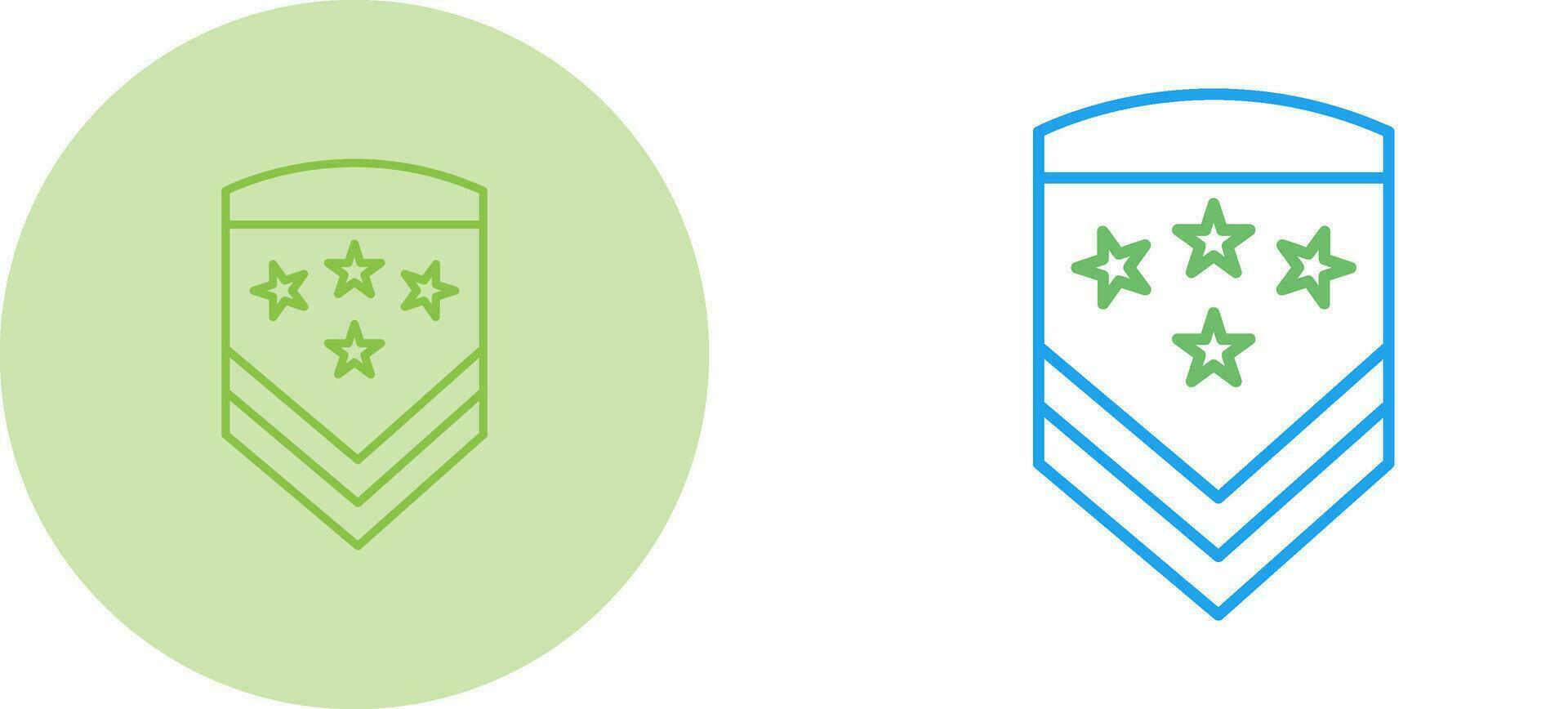 Military Badge Vector Icon