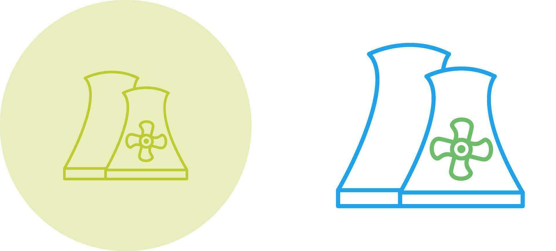 Nuclear Plant Vector Icon