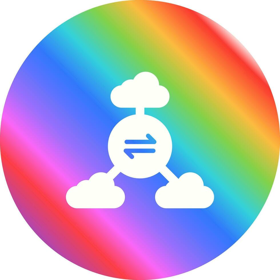 Multi-Cloud Vector Icon