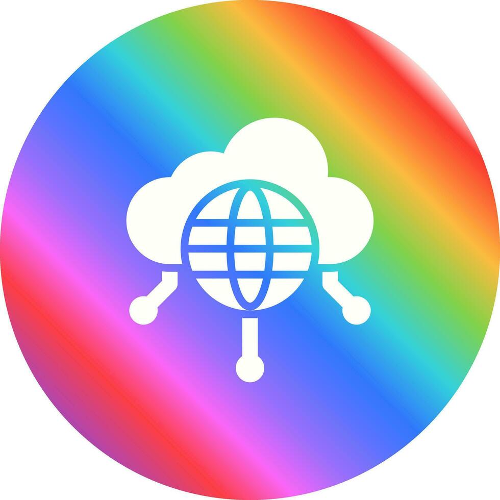 Public Cloud Vector Icon