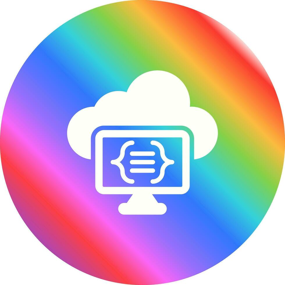 Serverless Computing Vector Icon