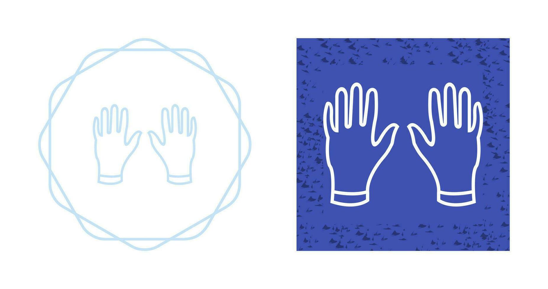 guantes, vector, icono vector