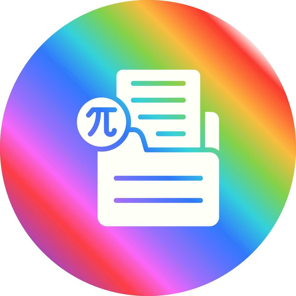 Document Insert Formula Vector Icon