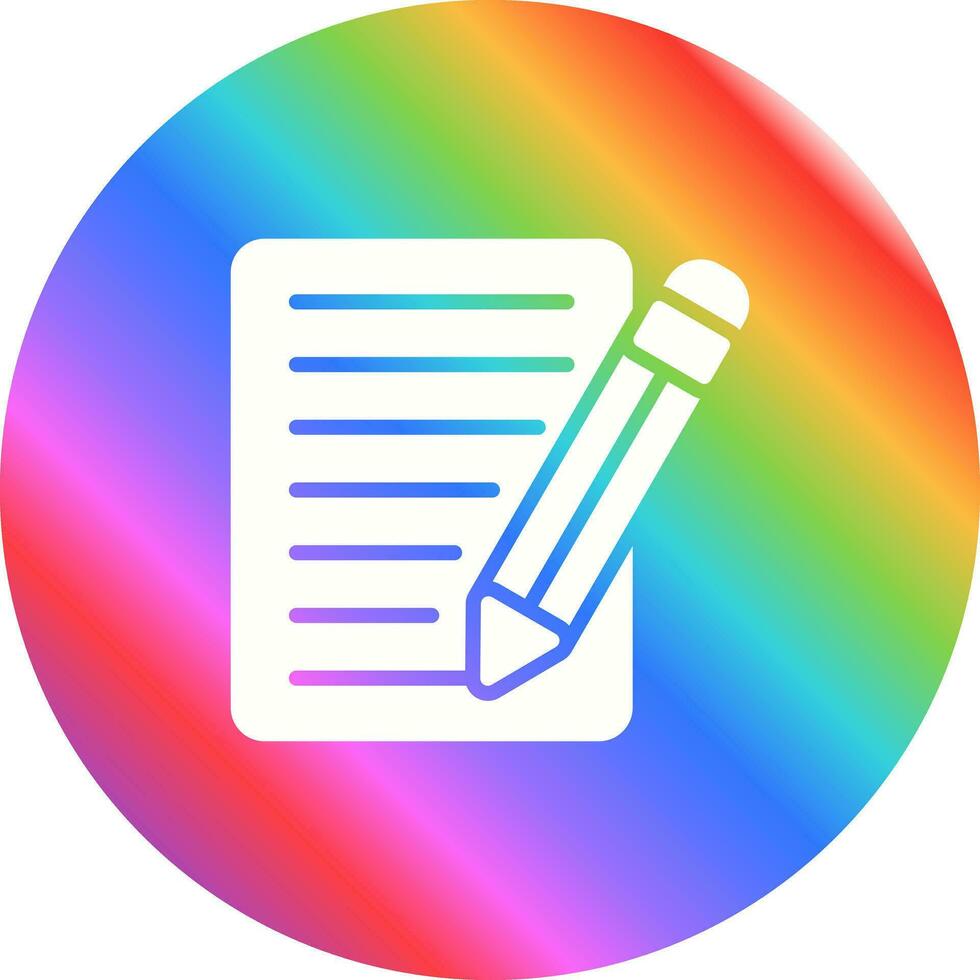 icono de vector de escritura