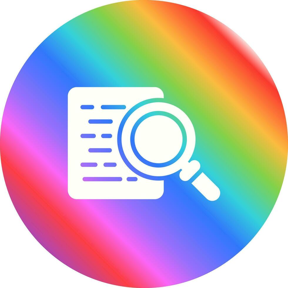Document Search Vector Icon