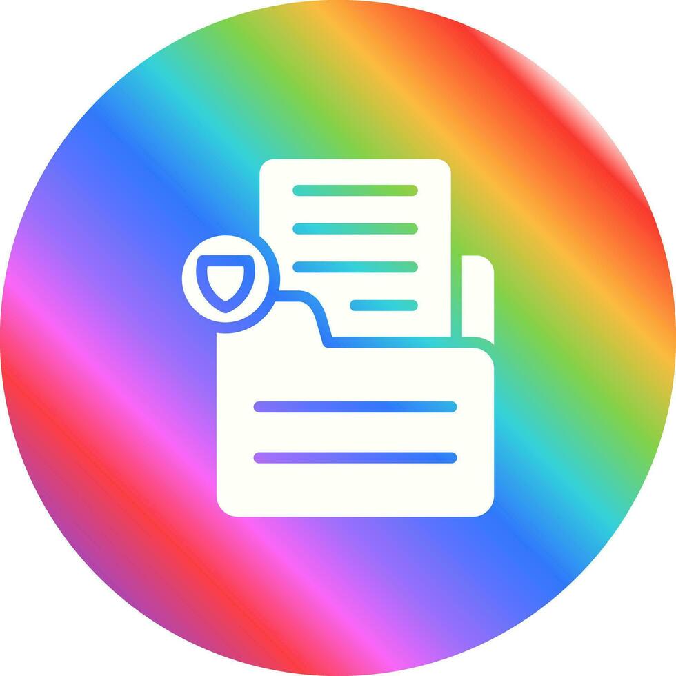 Document Protect Vector Icon
