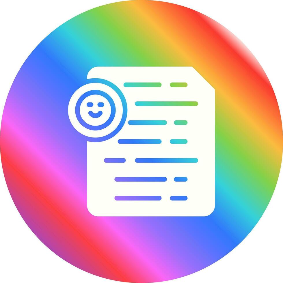 Document Insert Emoji Vector Icon