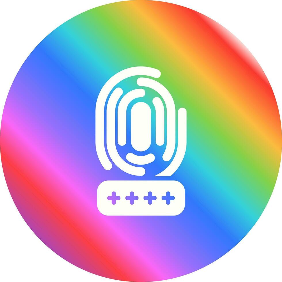 biometría vector icono