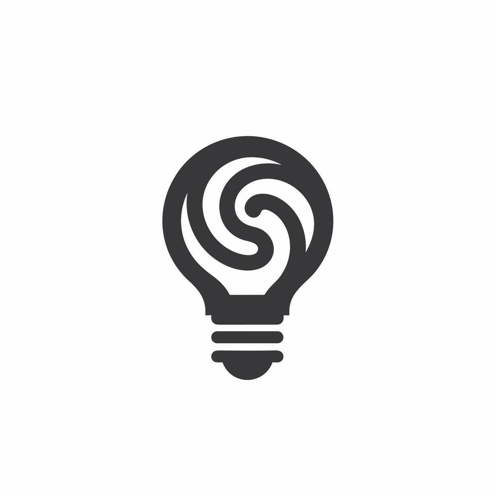 Business consulting monochrome glyph logo. Financial service. Investment management. Light bulb. Design element. Created with artificial intelligence. Ai art for corporate branding, financial advisor vector
