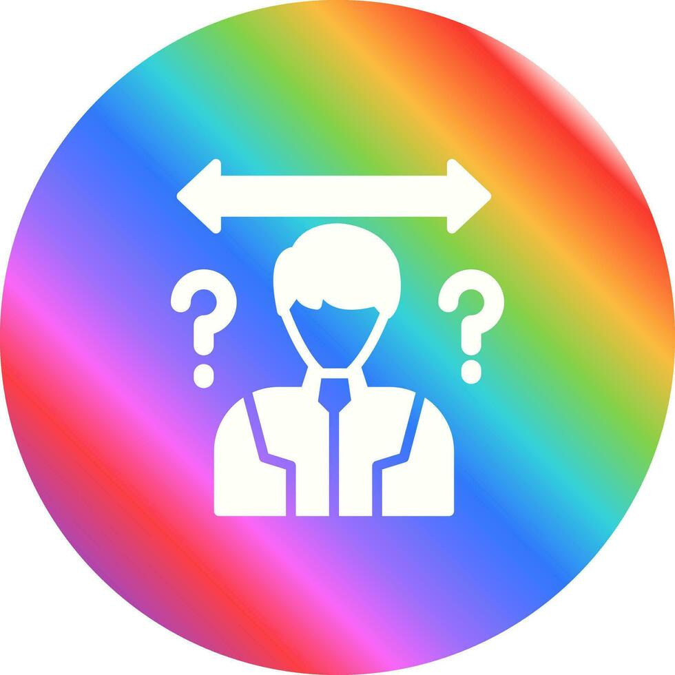 Uncertainty Vector Icon