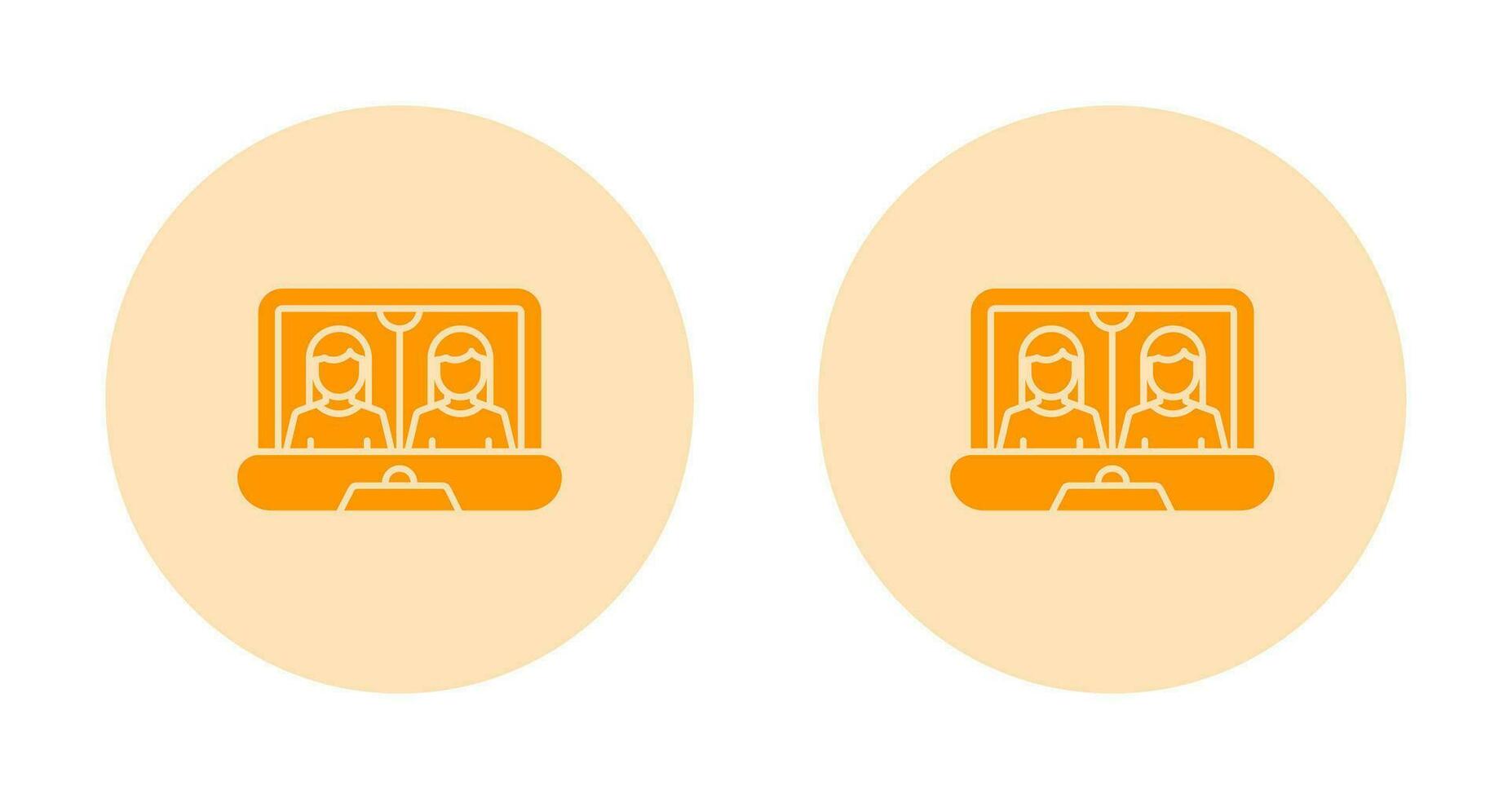 Online Meeting Vector Icon