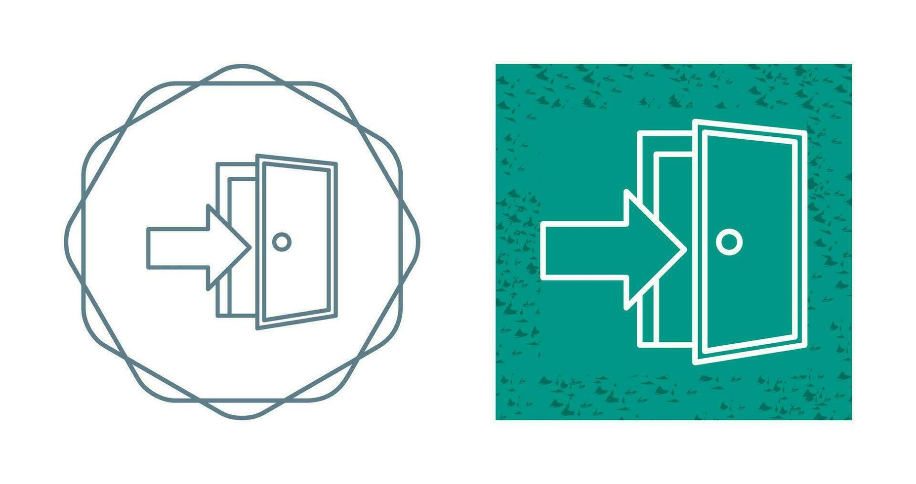 Exit Door Vector Icon