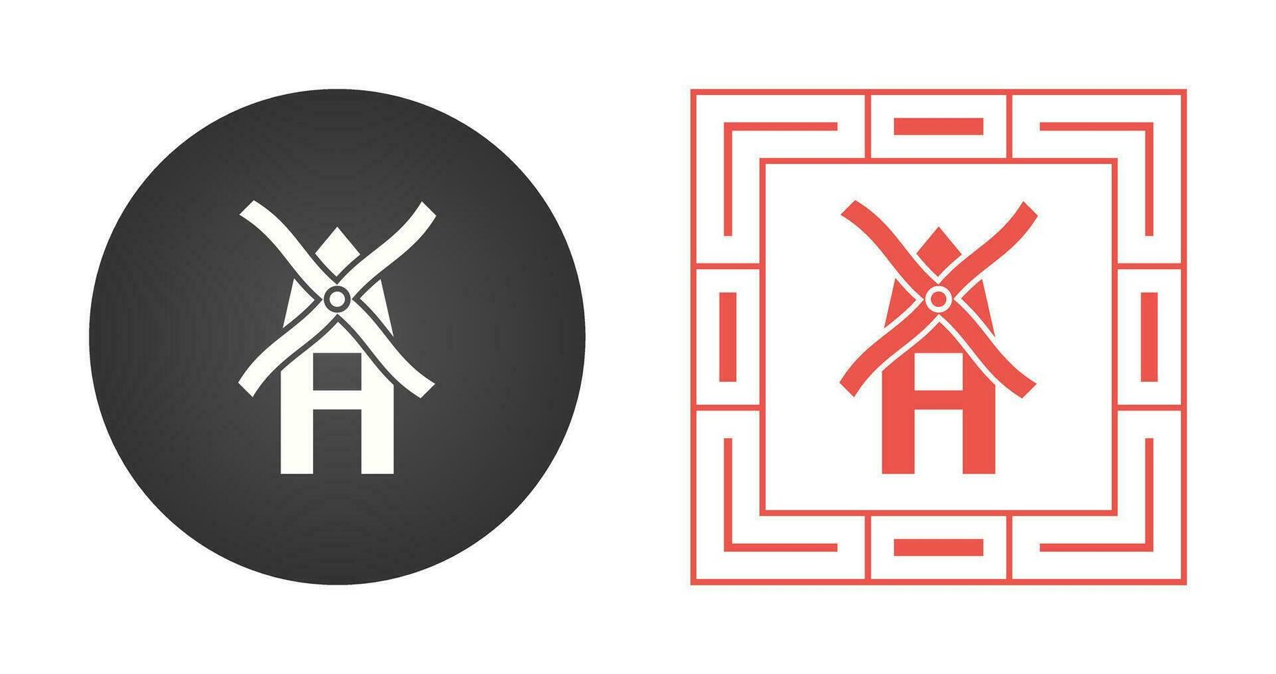 Windmill Vector Icon