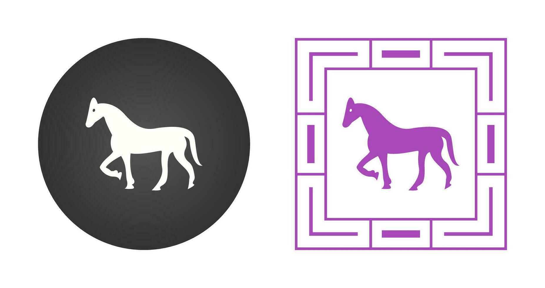 icono de vector de caballo