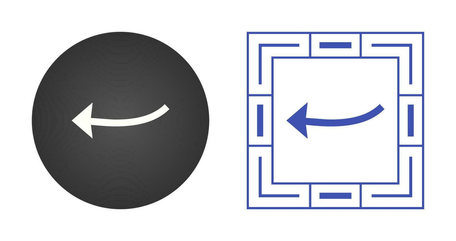 Arrow Pointing Left Vector Icon