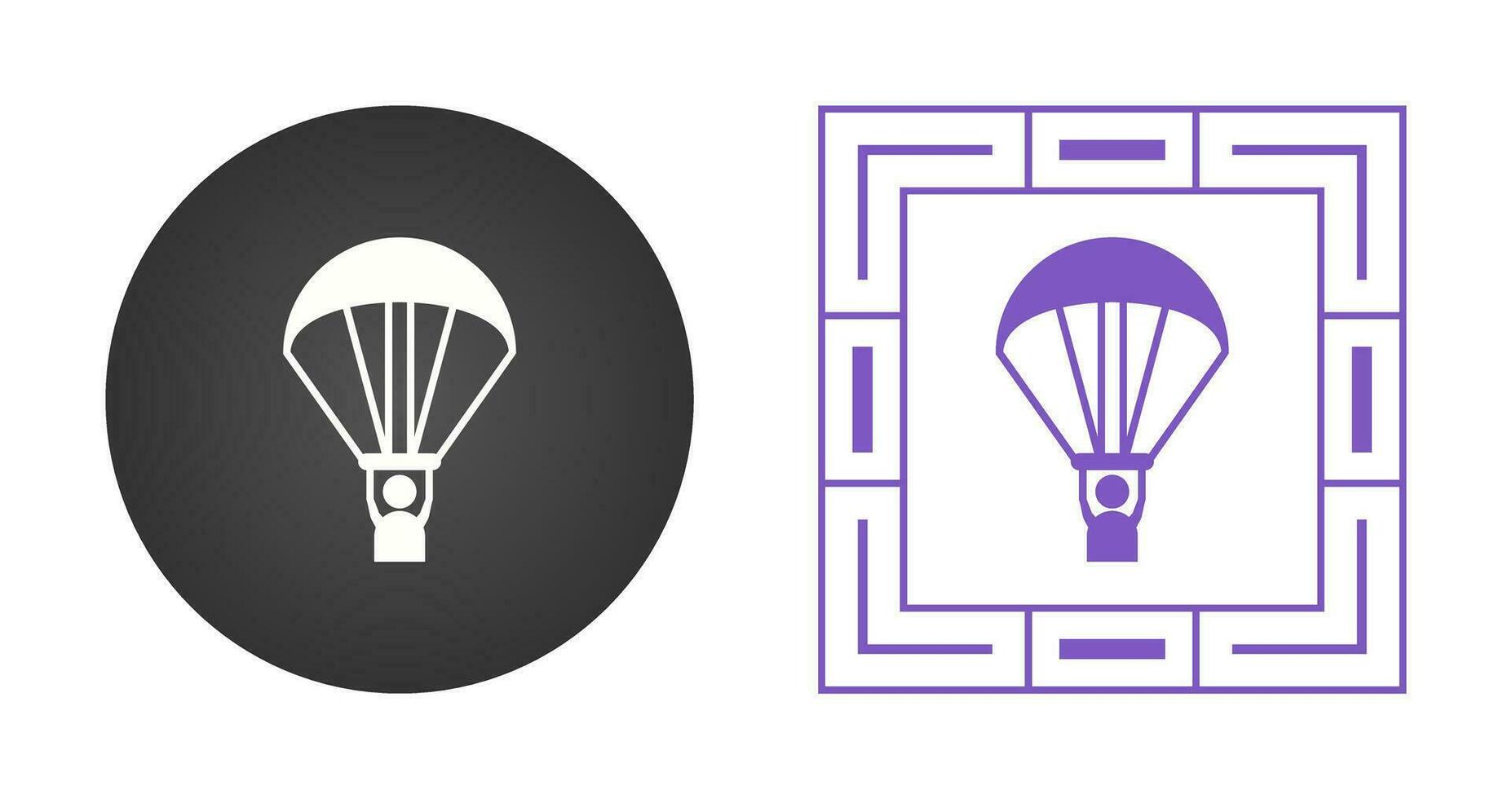 Paragliding Vector Icon