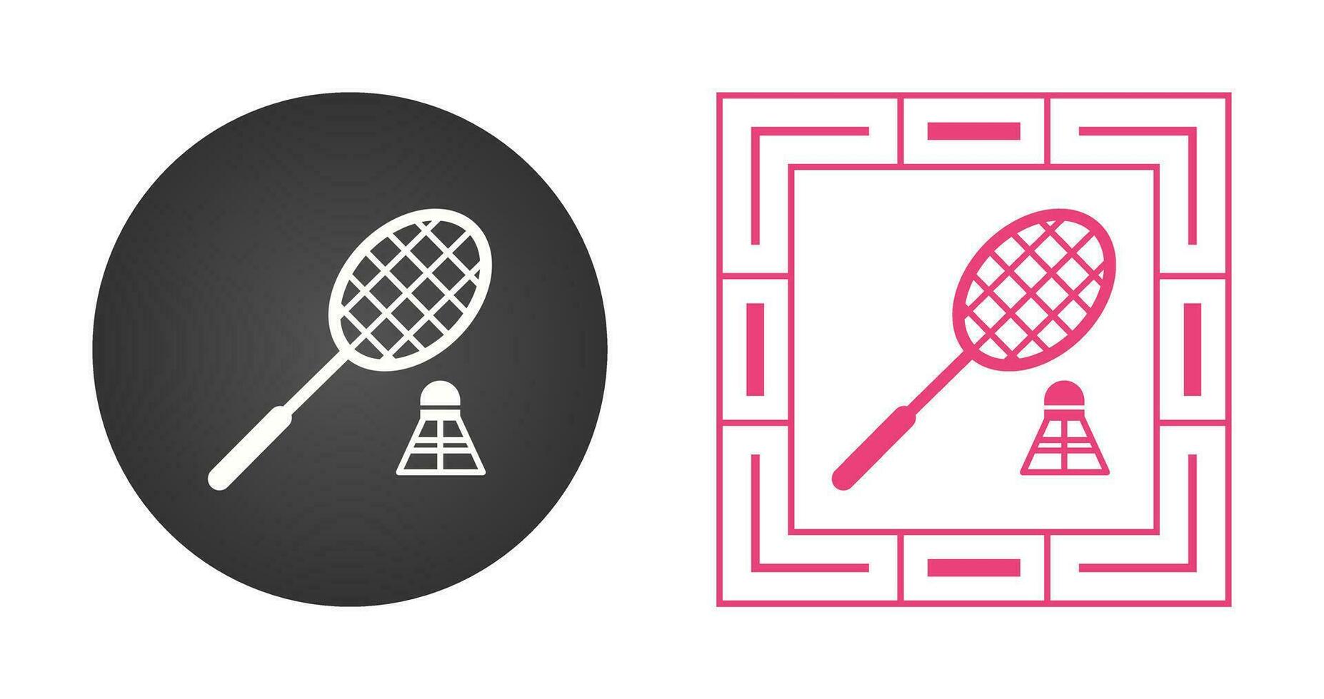 Badminton Vector Icon