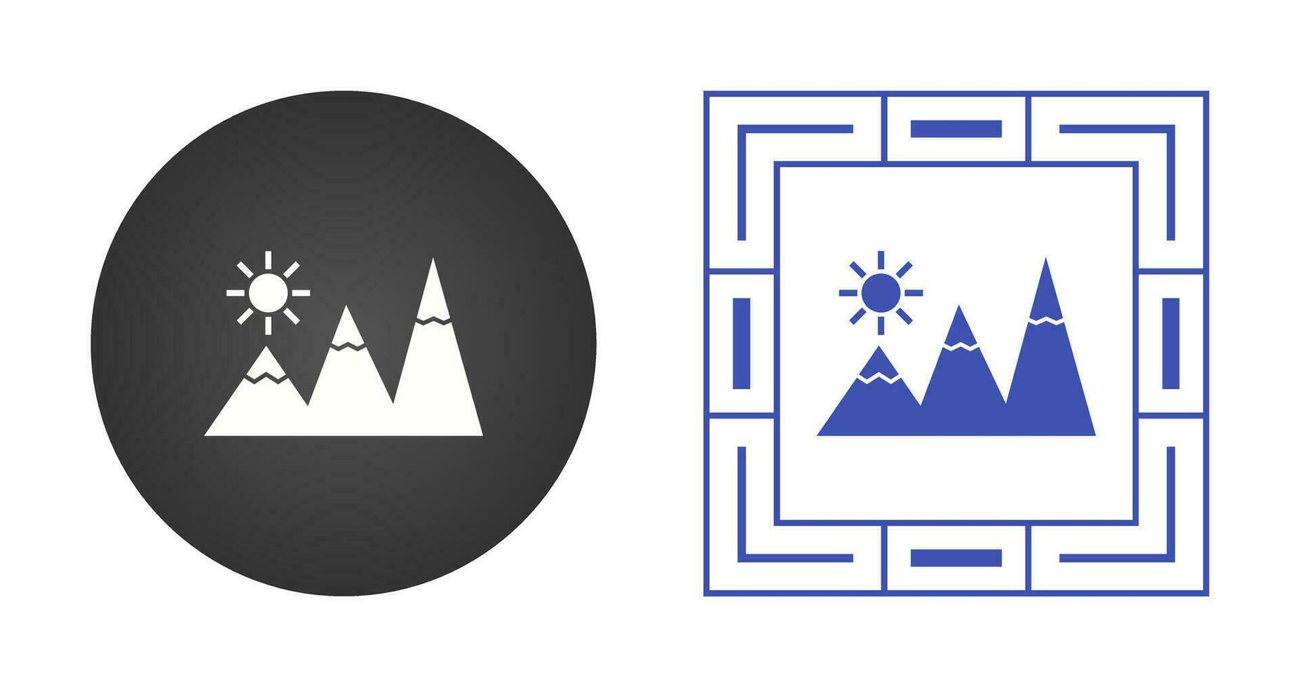 Mountains Vector Icon