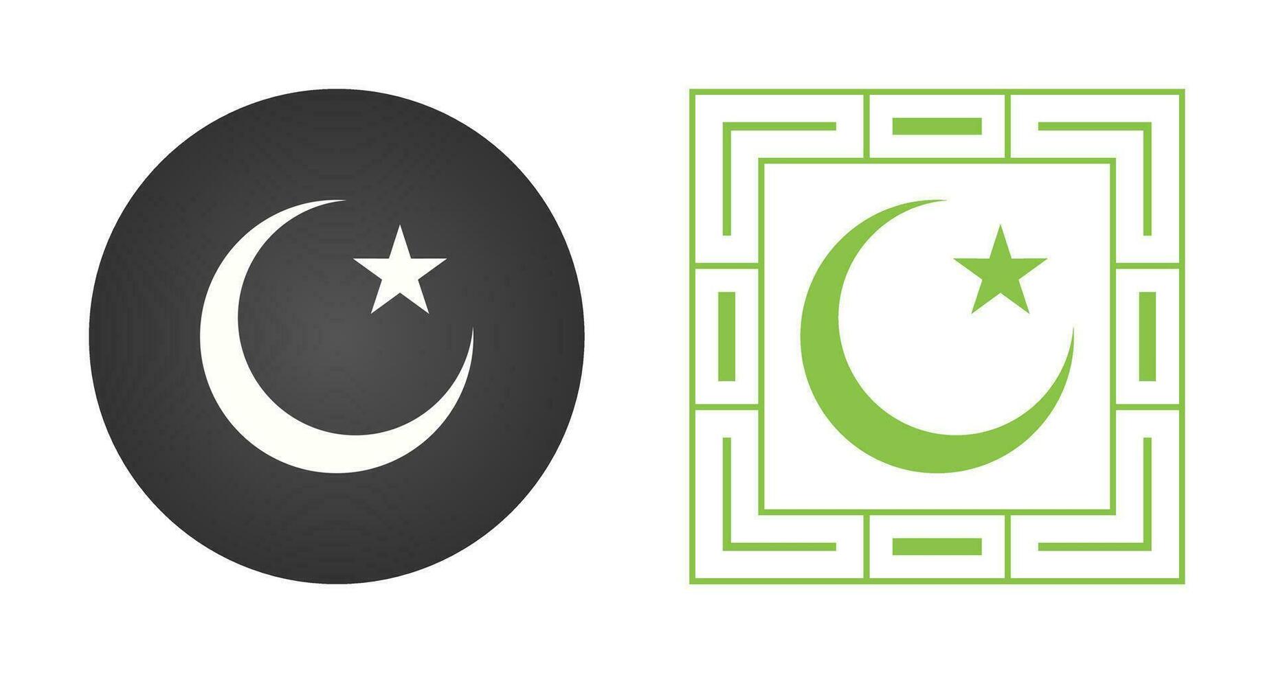 Moon and Star Vector Icon