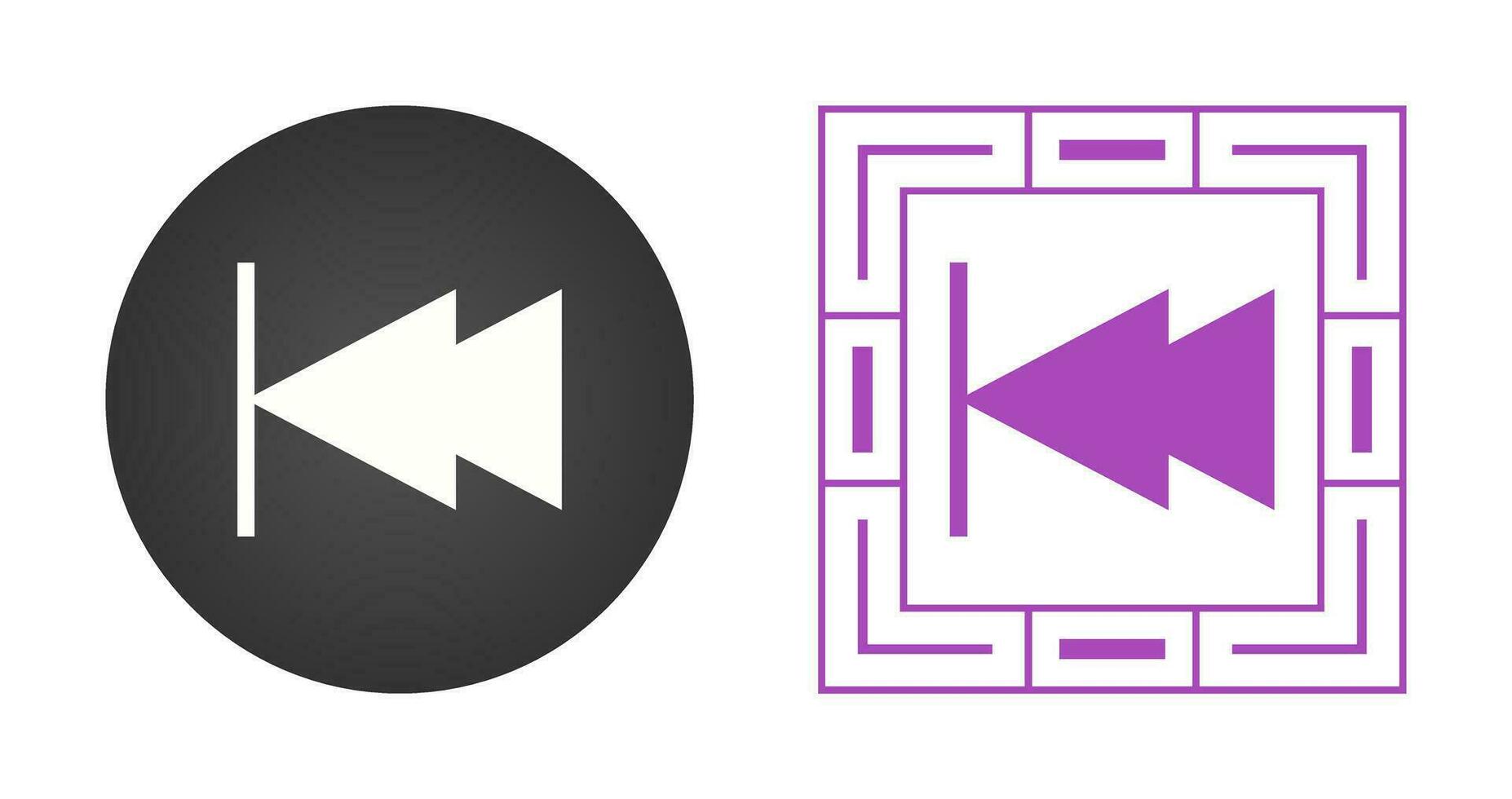 Move to Start Vector Icon