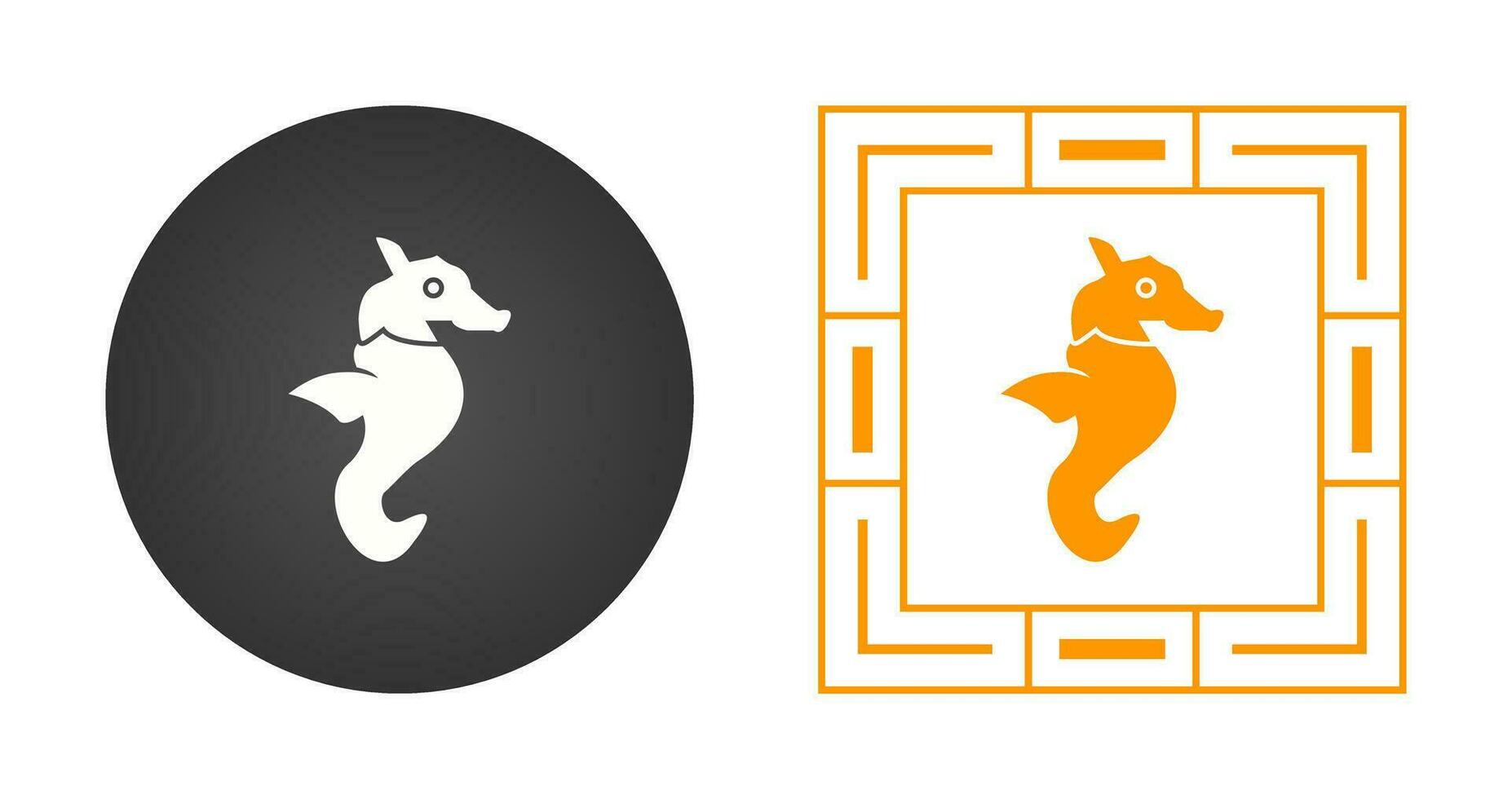 Seahorse Vector Icon